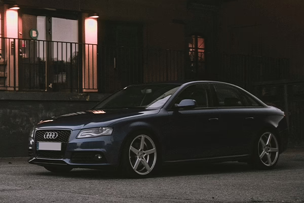 Black Audi A4 Parked 