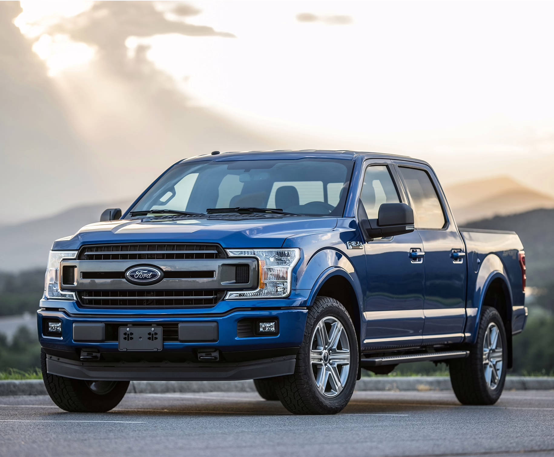 Blue Ford Truck